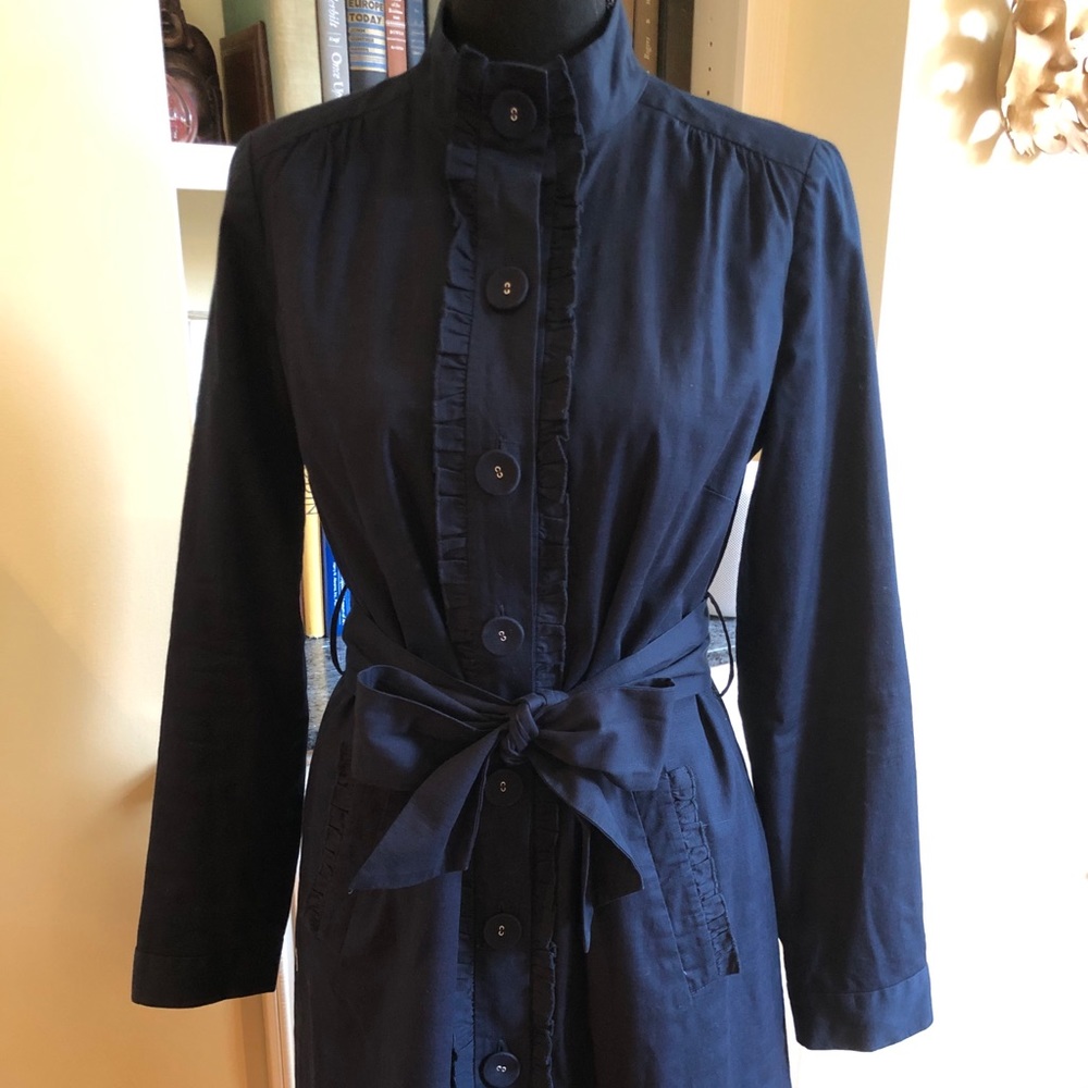 Navy Blue Trench Coat